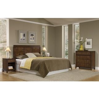 Paris Mahogany Queen Headboard Night Stand and Chest   #W3366