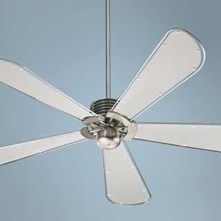 60" Quorum Dragonfly Collection Nickel Finish Ceiling Fan   #H5440