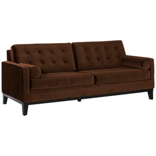 Centennial Brown Velvet Sofa   #T3703