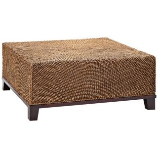 Maize Rope and Wood Outdoor Coffee Table   #W8518