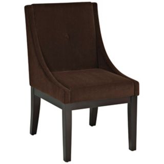 Ave Six Curves Chocolate Willow Accent Chair   #X8212