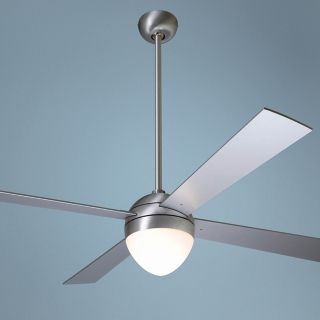52" Modern Fan Aluminum Finish Ball Light Ceiling Fan   #J3804