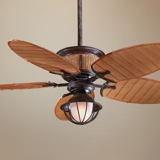 52" Minka Shangri La Vintage Rust Ceiling Fan   #75476