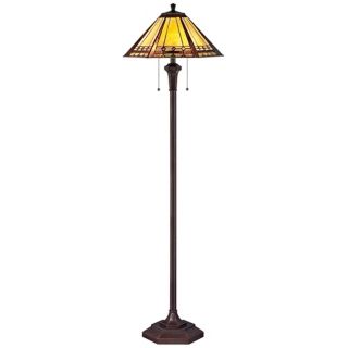 Arden Tiffany Style Quoizel Floor Lamp   #V1691