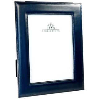 Navy 5x7 Cowhide Leather Picture Frame   #W5131