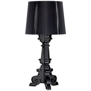 Baroque Black Acrylic Table Lamp   #X4363