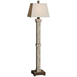 Uttermost Miguel Rust Ivory Floor Lamp   #X0256