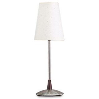 Brushed Steel With Oak Trim Desk Lamp   #82473