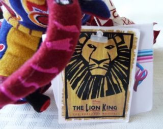 Stuffed Plush Animal Disney Lion King Broadway Musical