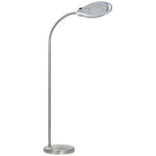 Banner Gooseneck Magnifier Silver LED Floor Lamp   #X4614