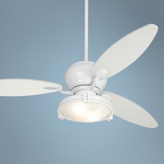 60" Casa Optima White Ceiling Fan with Light Kit   #R2182 R2443 81847