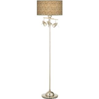 Seagrass Giclee 4 Light Floor Lamp   #84019 N1685