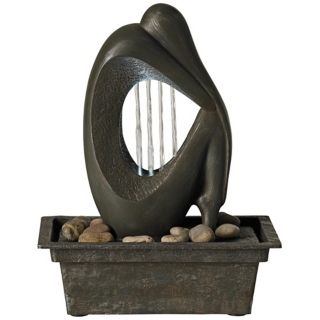 Modern Silhouette LED Indoor/Outdoor Tabletop Fountain   #V8011