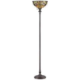 Quoizel Kami Tiffany Style Torchiere Floor Lamp   #R1720