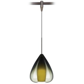 Soleil Olive Green Glass Bronze Tech Lighting MonoRail Pendant   #32299 P0897