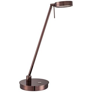 George Kovacs Chocolate Chrome LED Desk Lamp   #W2865