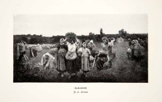 Labor Gleaners Agriculture Portrait Women Costume Jules Breton
