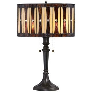 Quoizel Hammond Round Glass Table Lamp   #V9541