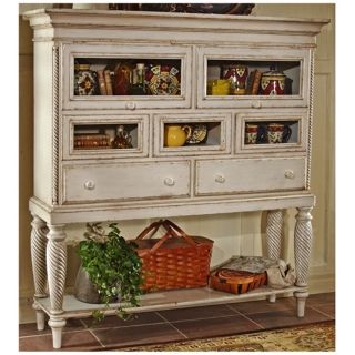 Hillsdale Wilshire White Finish Sideboard Cabinet   #T5546