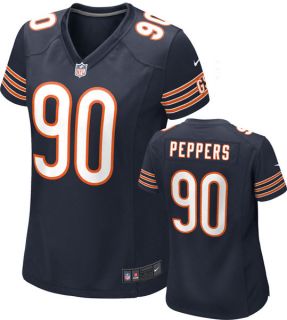 Julius Peppers Womens Jersey Home Navy Game Replica #90 Nike Chicago