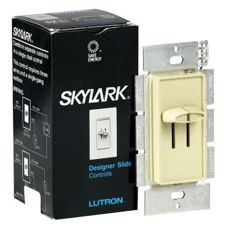 Lutron Skylark Dual Dimmer Control in Ivory   #06759