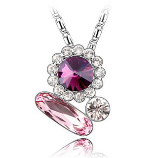 EUR € 14.71   modieuze kristal en geplatineerd legering ketting