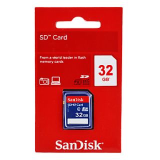 USD $ 34.69   32GB Sandisk Class 4 SDHC Flash Memory Card,