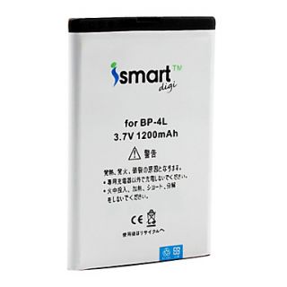 USD $ 7.29   Ismart 1200mAh Battery for Nokia E52, E63, E71, E72, N97