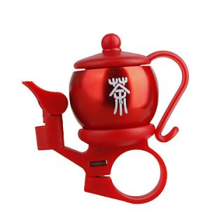USD $ 3.69   Teapot Shaped Aluminum Bicycle Mounted Bell (Red),