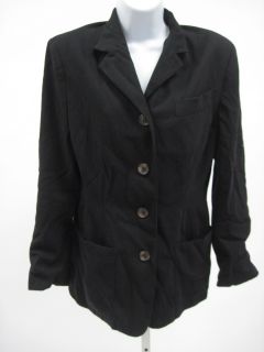 Junior Gaultier Black Safari Long Sleeve Jacket Coat 44