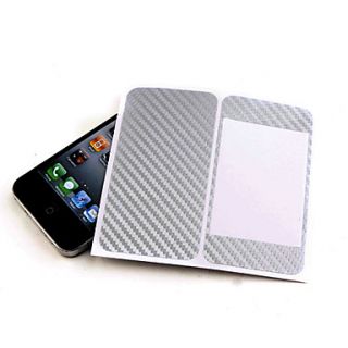 USD $ 1.79   DIY Protective Sticker For iPhone 4   Silver,