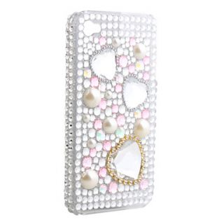 USD $ 3.69   Protective PVC Case with Jewel Cover for IPhone4,