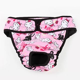 USD $ 6.89   Adjustable Rabbit Pattern Sanitary Pant for Big Dogs