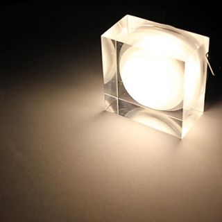 81lm chaud blanc cristal cube a mené lampoule plafonnier (1W, CA 85