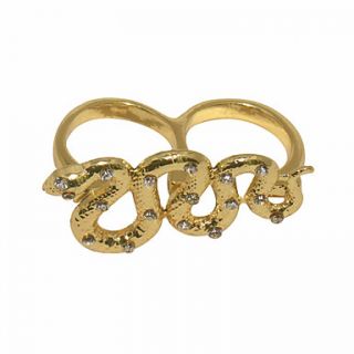 EUR € 4.87   Or Serpent Plaqué en forme de bague Conjoined