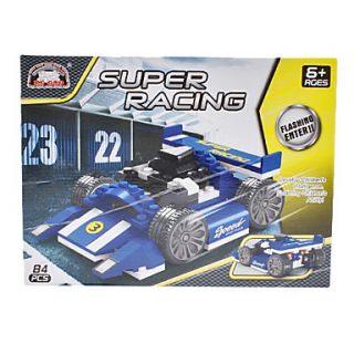 3D DIY Puzzle Super Racing Car Building Blocks Bricks Toy Sets (84pcs