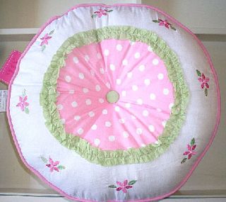 Quilt Shabby Pink Green Chic Polka Dots Flowers 8PC Justine Set