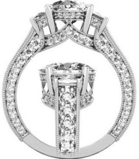 20 Ct Oval Genuine Diamond Anniversary Engagement Wedding Ring 14k
