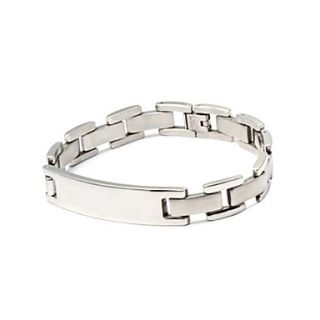 EUR € 5.88   liscia uomini superficie di acciaio bracciale in