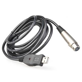 USB Mikrofon Kabel kompatibel mit MacOS X, Windows 98se/2000/xp/vista