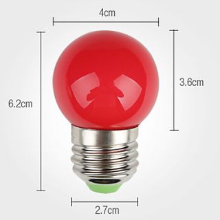 EUR € 3.85   e27 1w 90lm rode licht geleid bal lamp (220v), Gratis