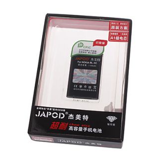 Japod BL 5C Replacement 3.7V 1100mAh Li Ion Battery for Nokia 1100/N91