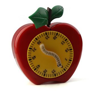 EUR € 5.97   kookwekker schattige appel met worm, Gratis Verzending