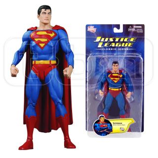 Superman Figure Justice League JL Classic Icons Series 1 DC Direct