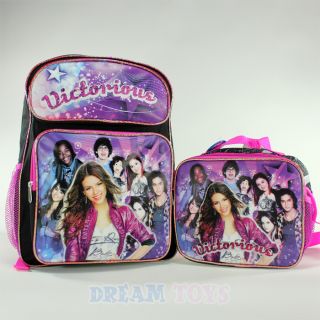 Victorious Victoria Justice 16 Large Backpack and Lunch Bag Set Girls