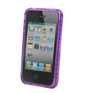 EUR € 2.93   bubble transparante zachte hoes voor iPhone4 (paars