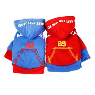 Nummer 85 Sport Stijl Katoen Hoodies voor honden (assorti kleur, XS XL