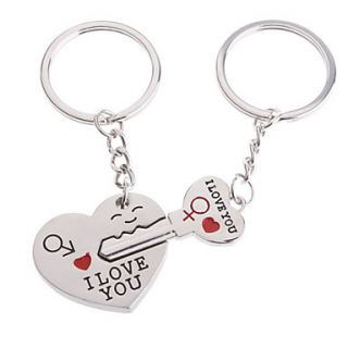Stainless Lovers keychains (Hearts / 2 Piece Set)