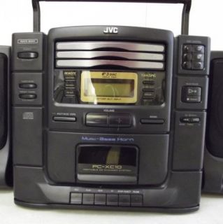 90s Vtg JVC PC XC10 Portable Boombox Ghetto Blaster Stereo CD Changer