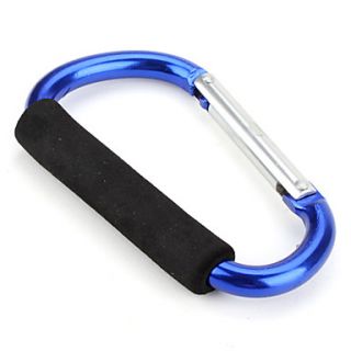 USD $ 7.99   Large Size Carabiner Clip Hook (Blue),